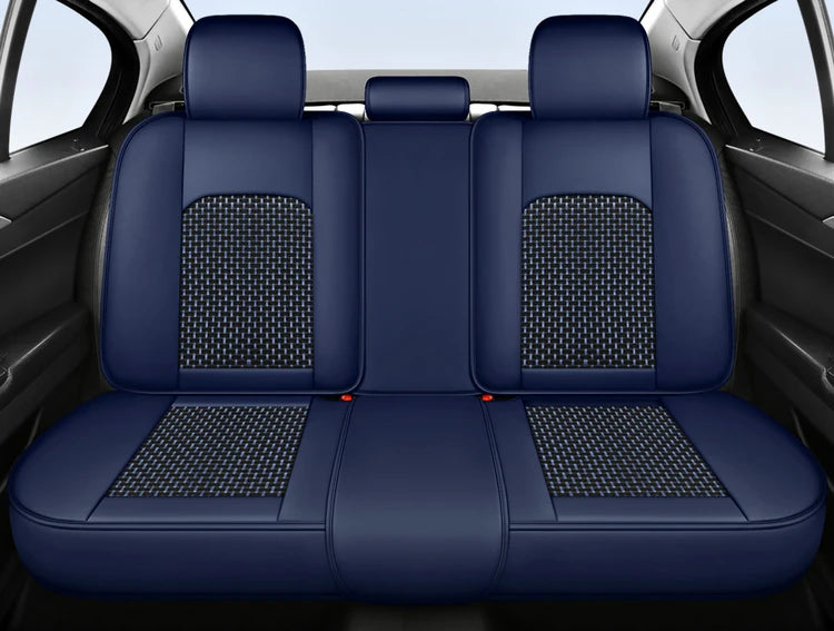 Five-Seat Nappa Leather Seat Protector Cover - All-Season