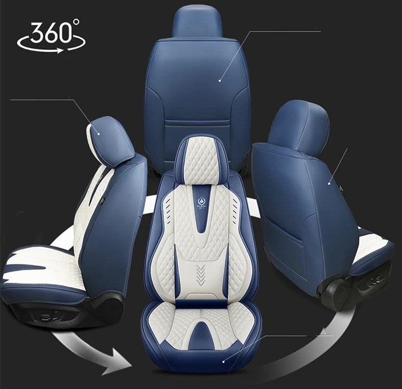 Comfort Leather Seat Cover Set - All-Season