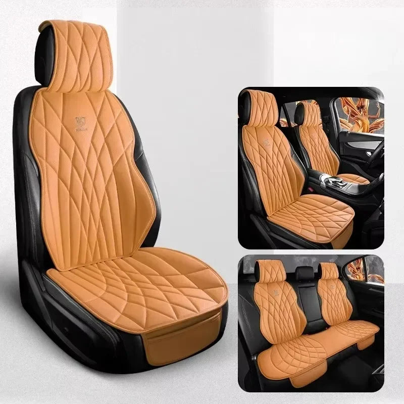 Full Set Leather Seat Protector Cover - All-Season