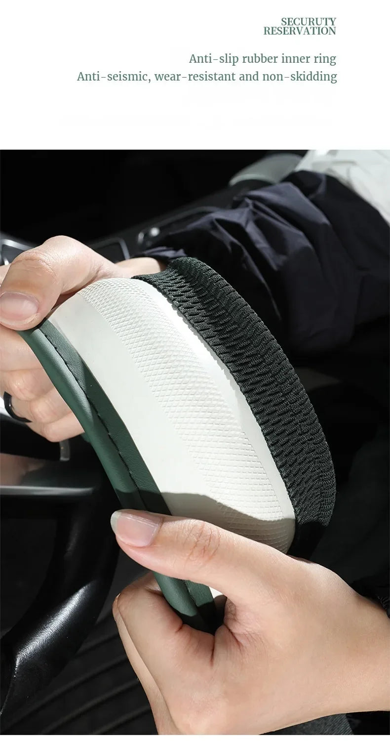 Leather Steering Wheel Protector - Breathable