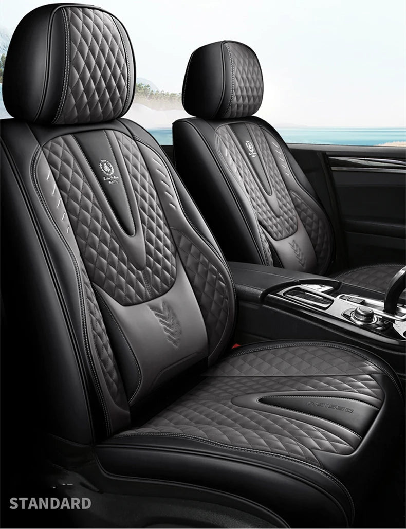 Comfort Leather Seat Cover Set - All-Season