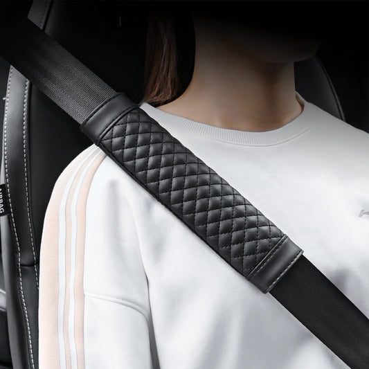 Leather Seat Belt Shoulder Pads