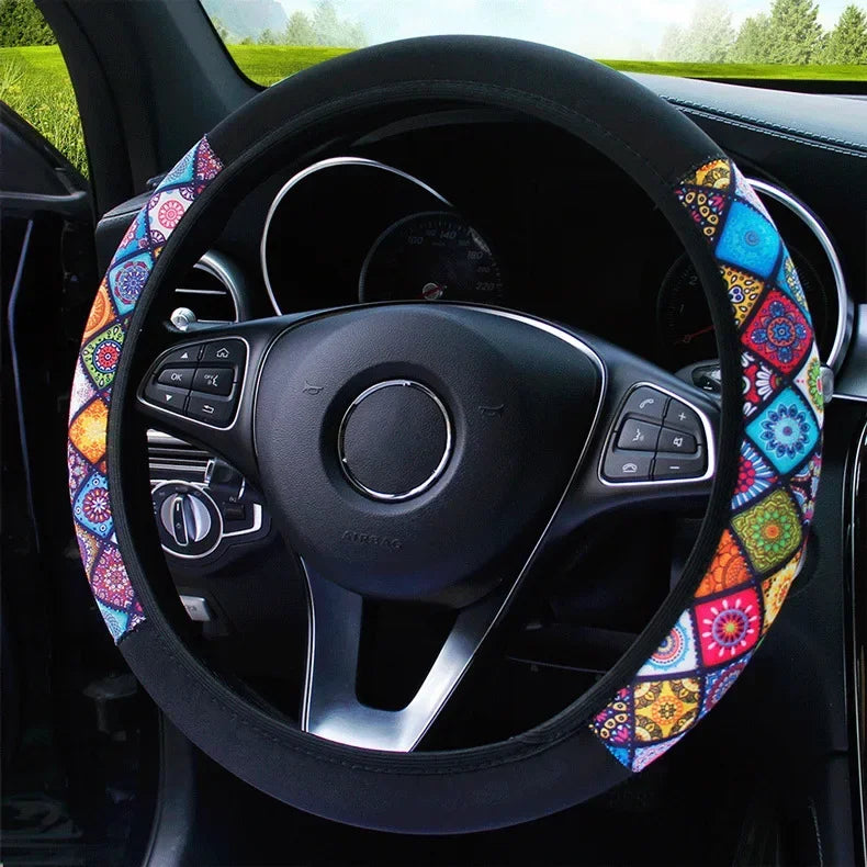 Linen Steering Wheel Wrap - Non-Slip