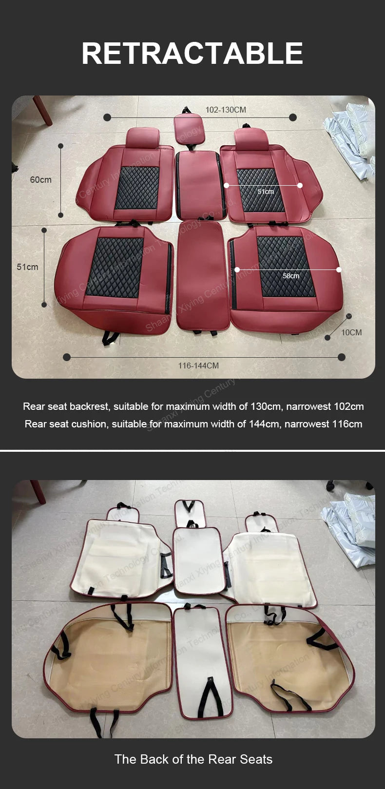Comfort Leather Seat Cover Set - All-Season