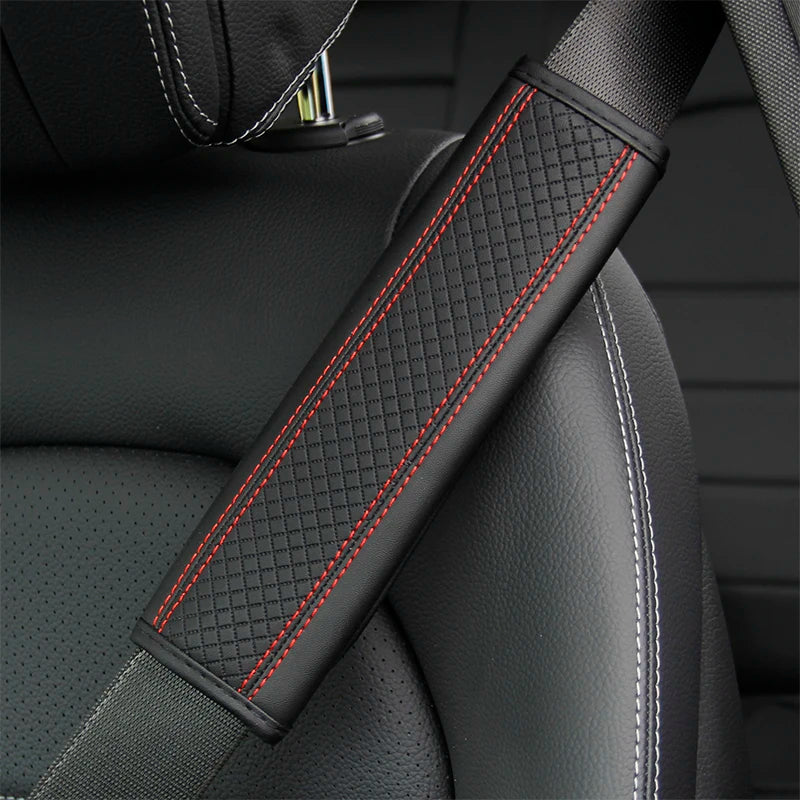 PU Leather Seat Belt Strap Protectors