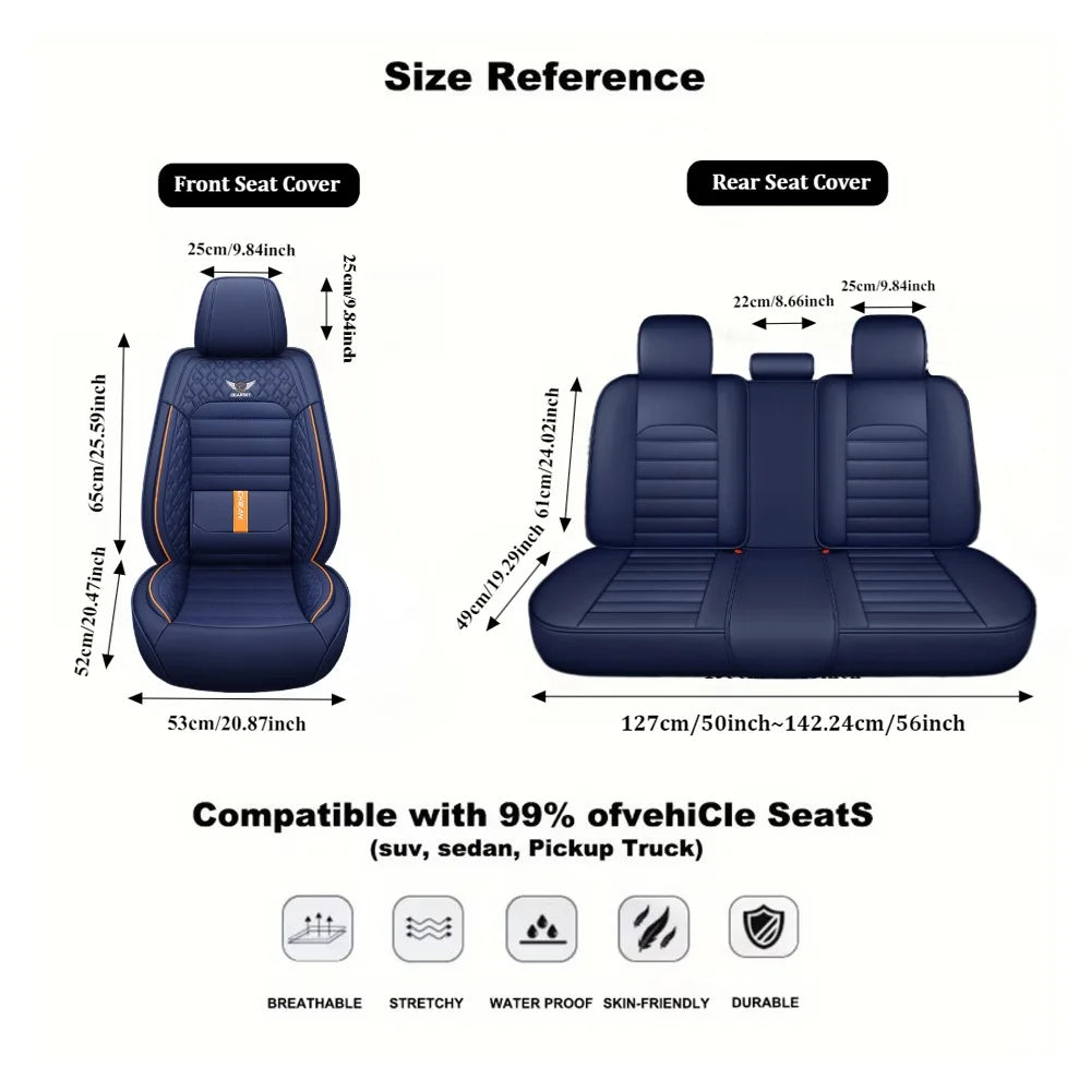 Comfort Leather Seat Cover Set - All-Season - Urban Fit
