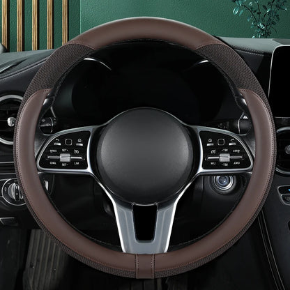 Leather Steering Wheel Protector - Breathable