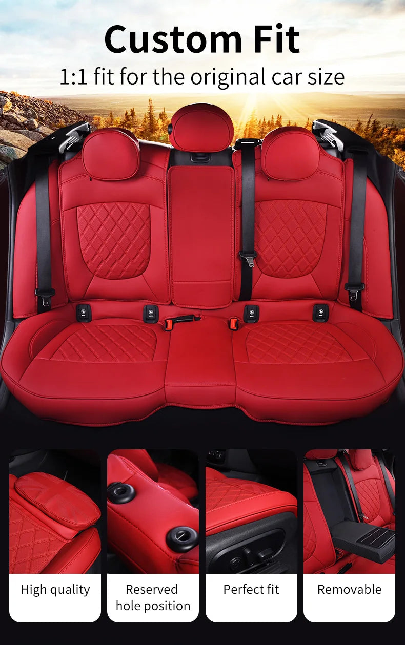 Complete Leather Seat Cover Set