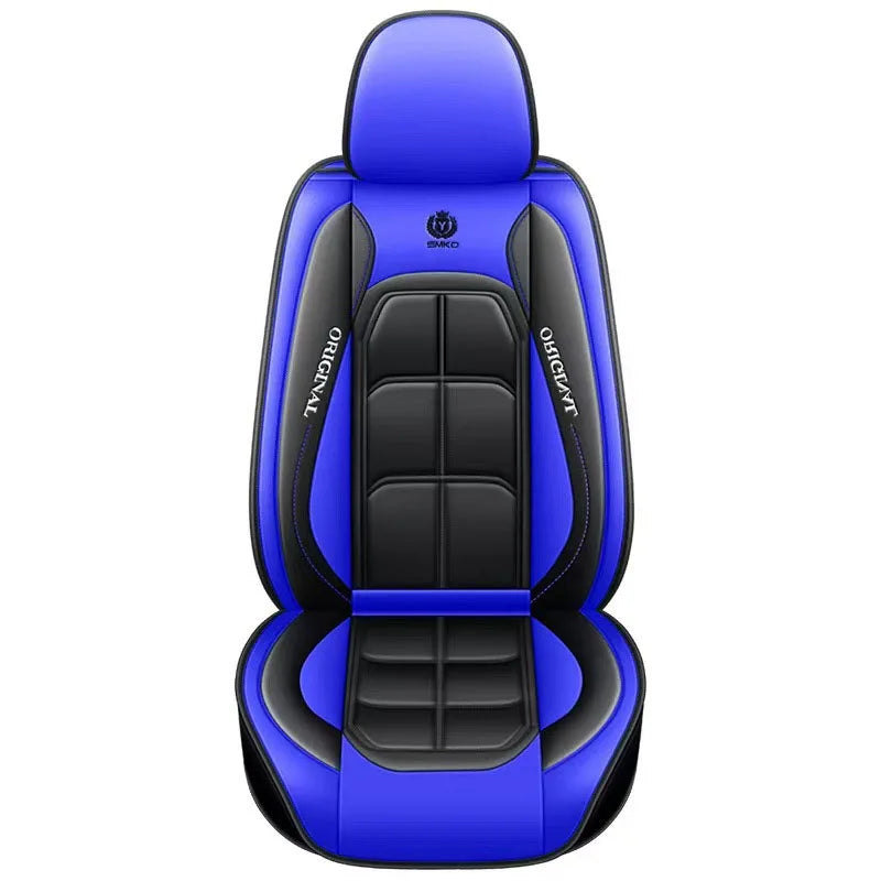 Front Seat Leather Car Seat Cover Set - All-Season
