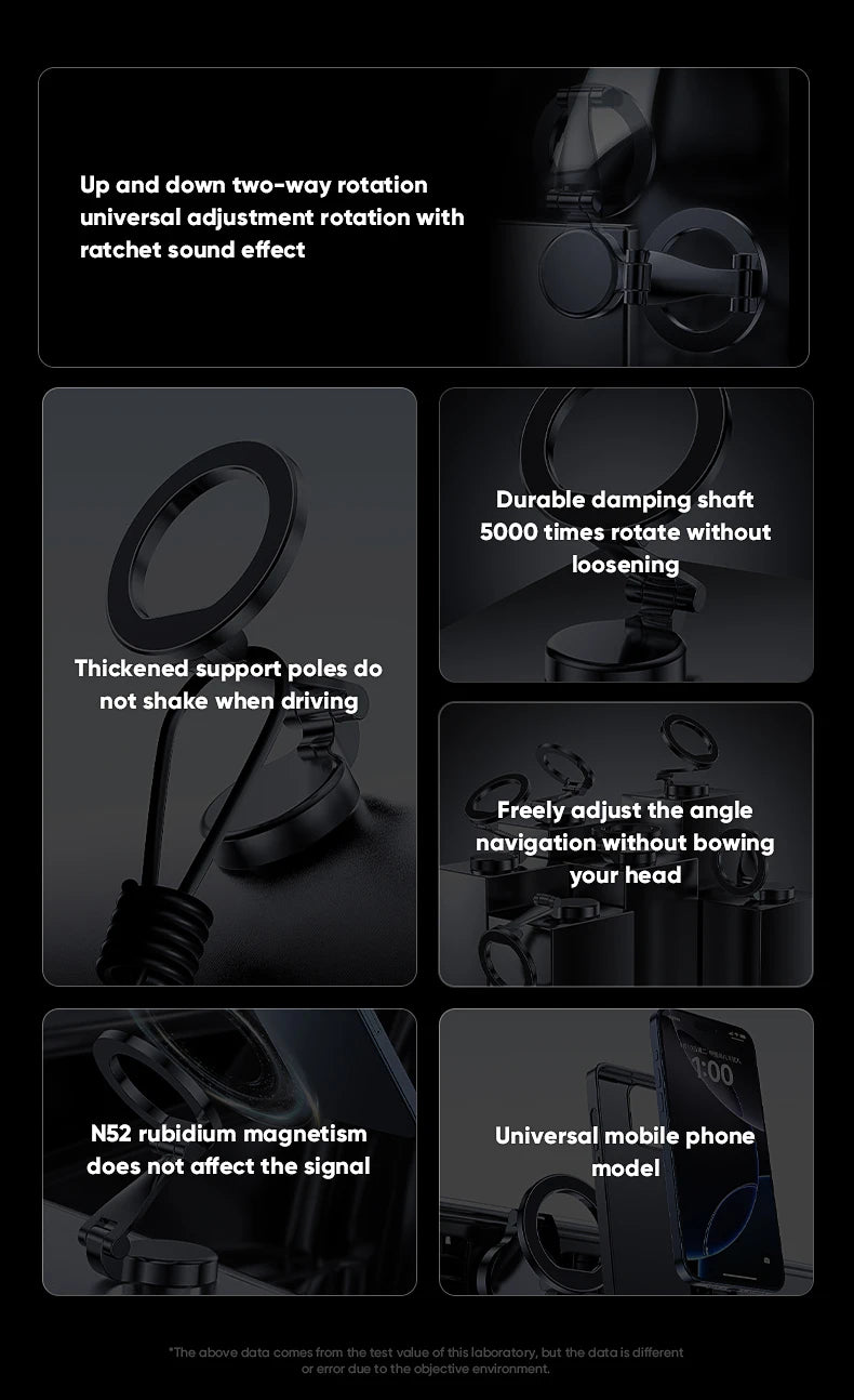 1080° Magnetic Car Phone Mount