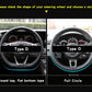 Leather Steering Wheel Wrap - Non-Slip