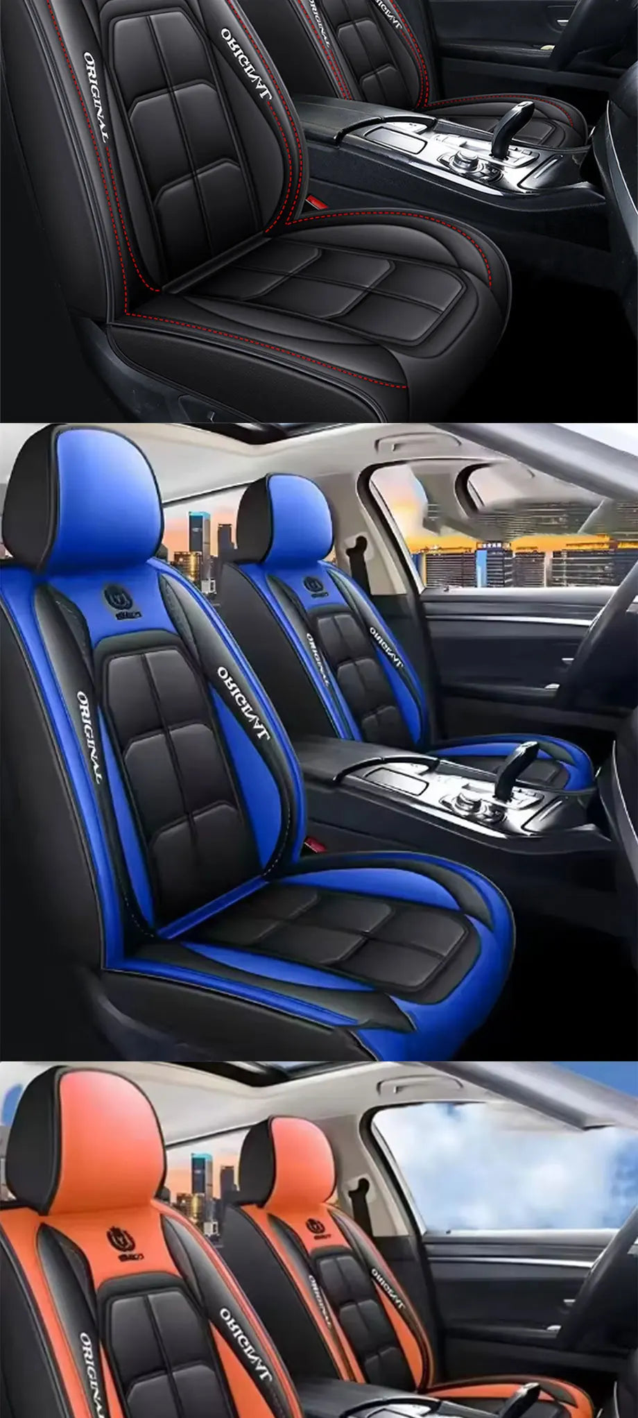 Universal Leather Seat Cushion Cover - All-Season