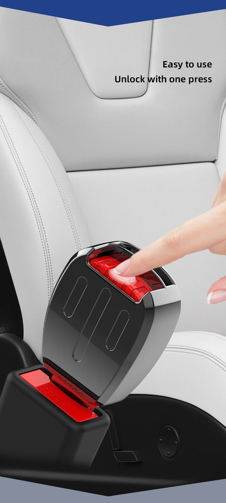 Comfort Seat Belt Extension Clip - Latch Clip - Plus
