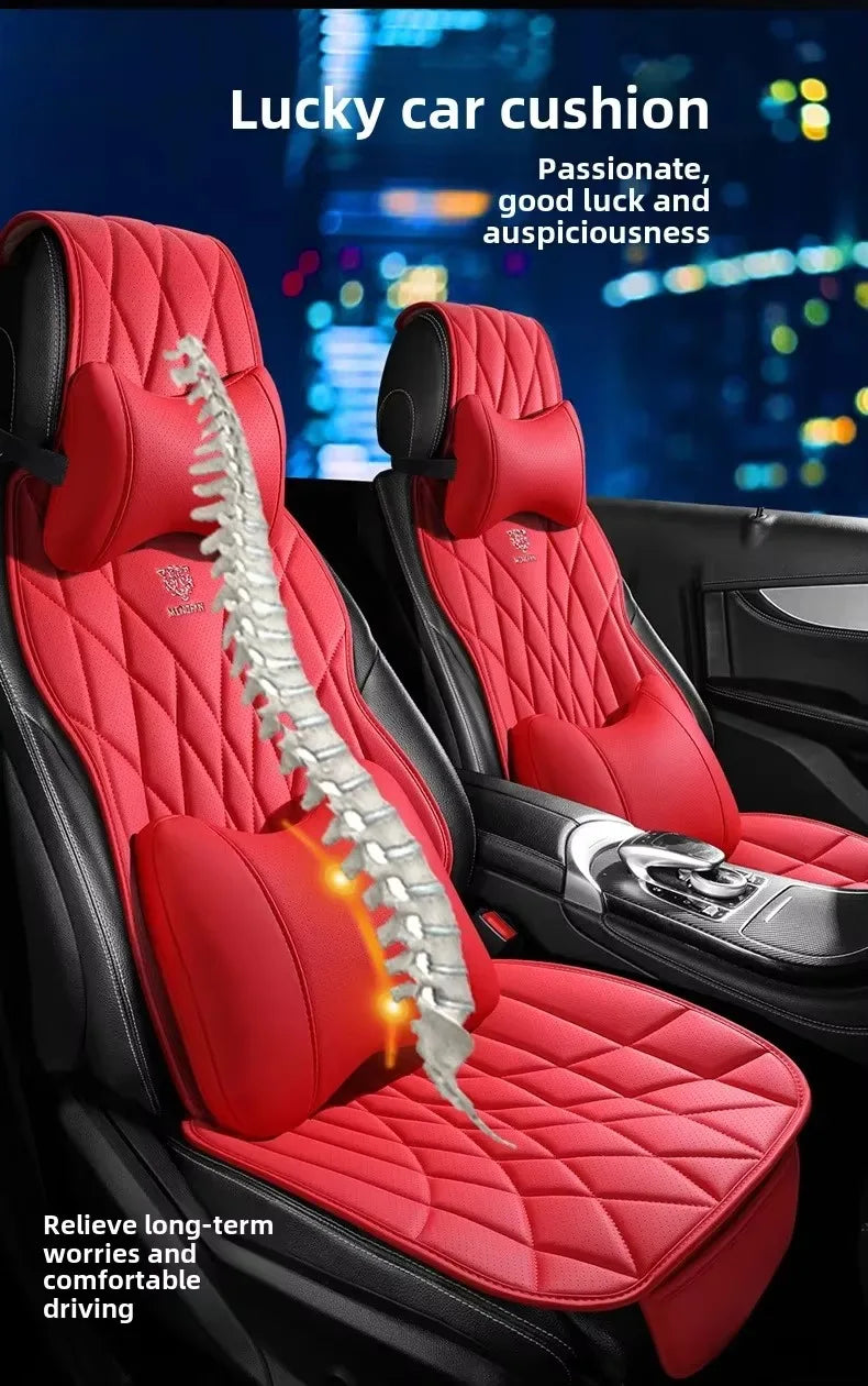 Full Set Leather Seat Protector Cover - All-Season