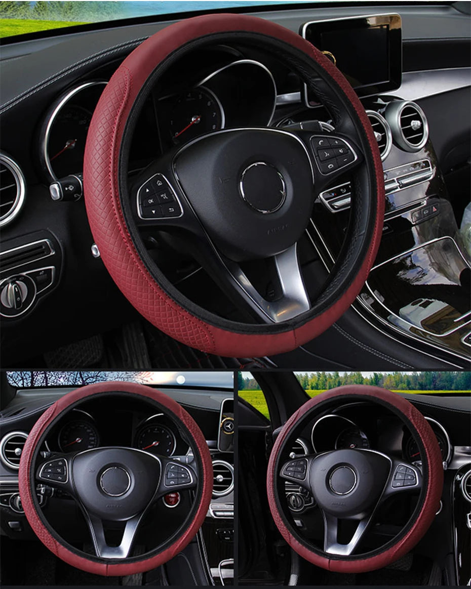 Leather Steering Wheel Protector - Non-Slip - Everyday Edition