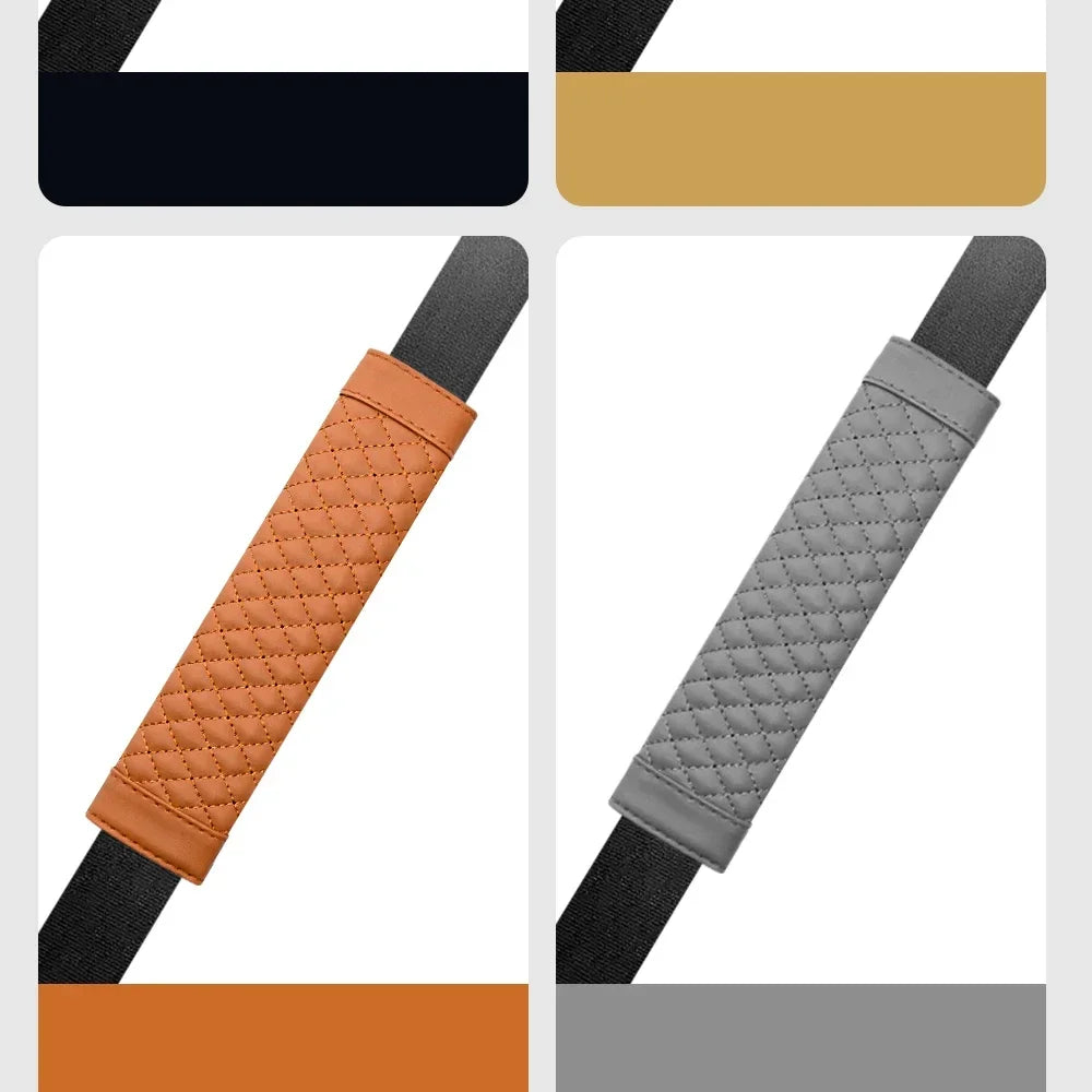 Leather Seat Belt Shoulder Pads