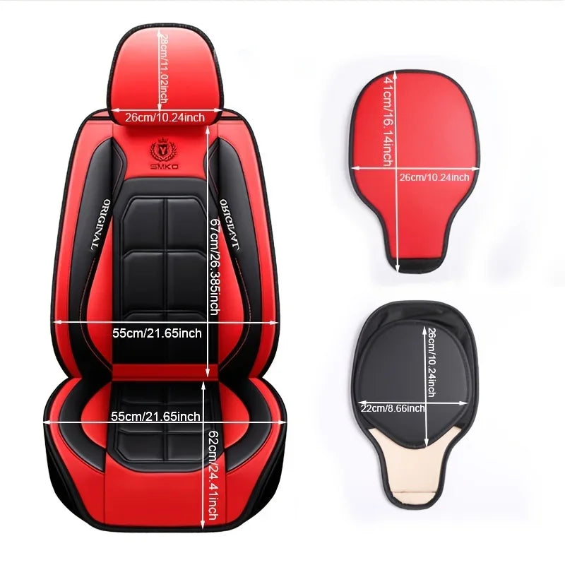 Universal Leather Car Seat Cover Set - All-Season