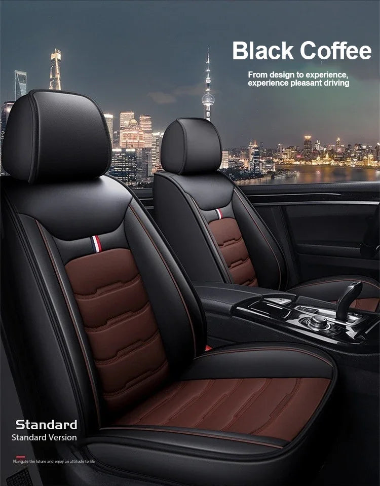 Premium Leather Seat Cover Set - All-Season