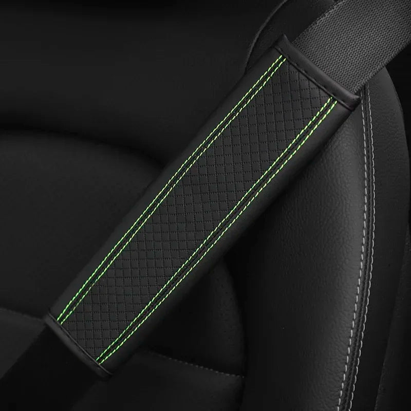 PU Leather Seat Belt Comfort Covers - Urban Fit