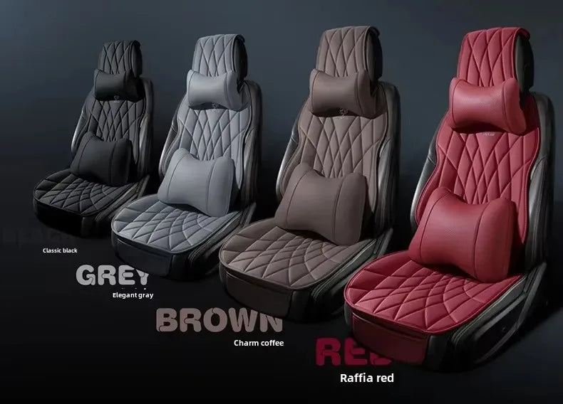 Full Set Leather Seat Protector Cover - All-Season