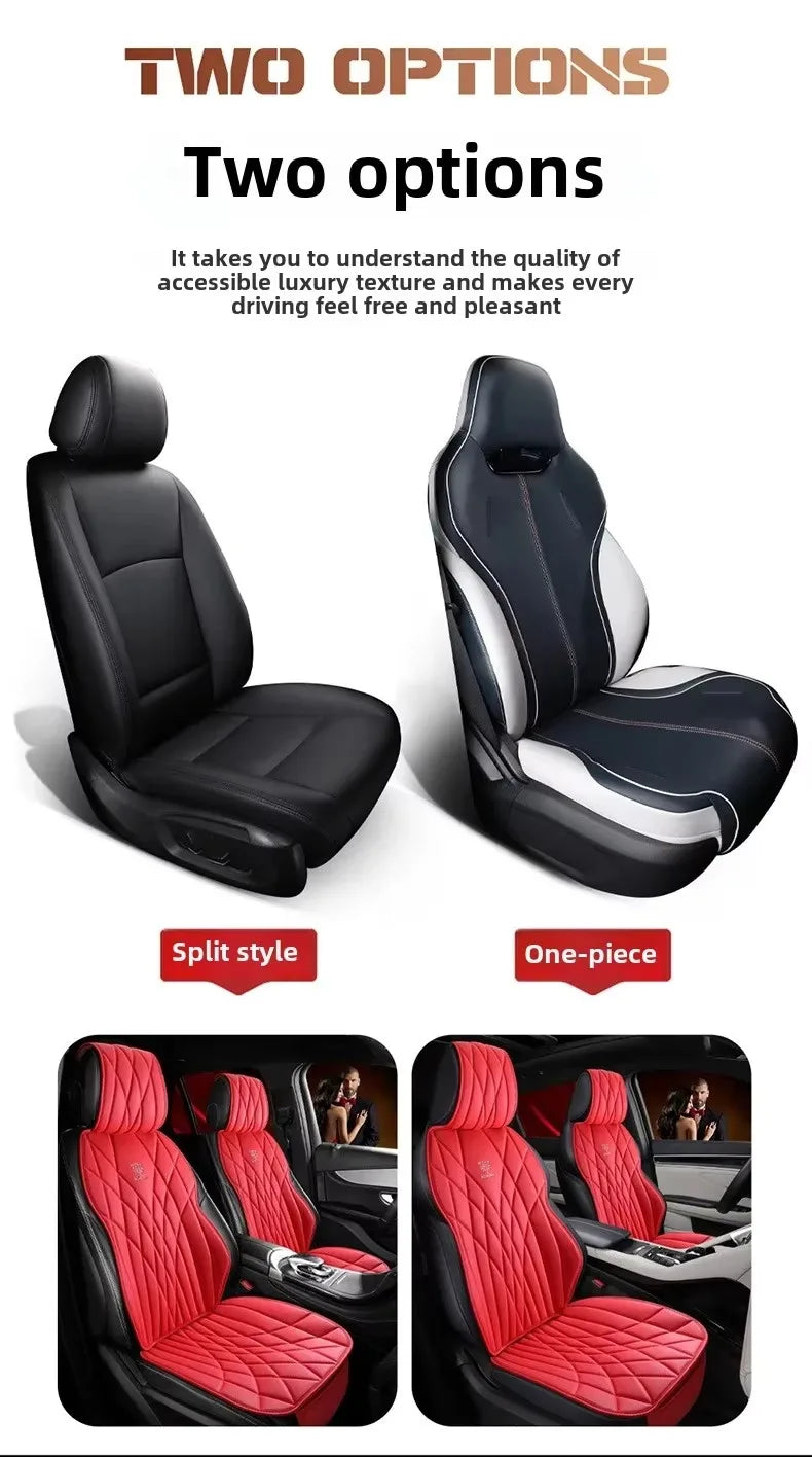 Full Set Leather Seat Protector Cover - All-Season