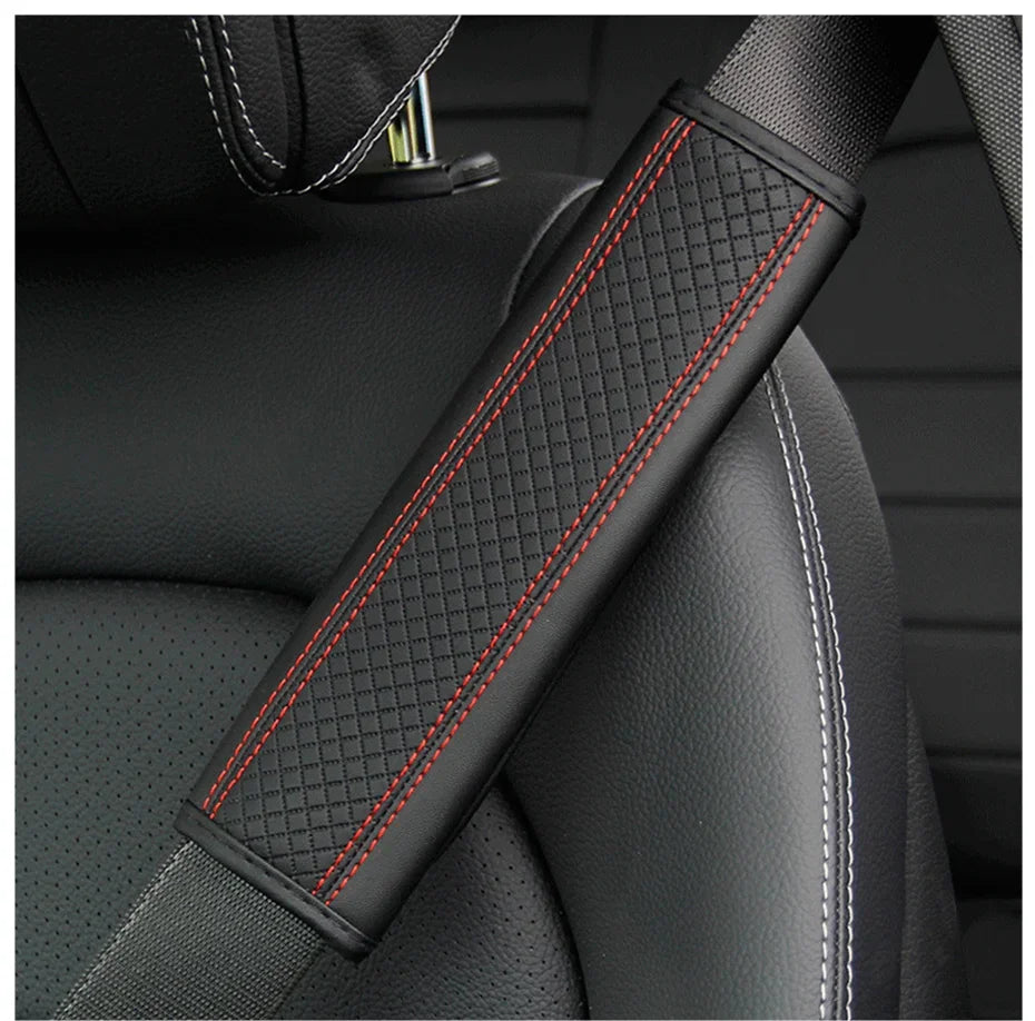PU Leather Seat Belt Comfort Covers