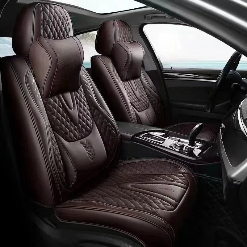 Comfort Leather Seat Cover Set - All-Season