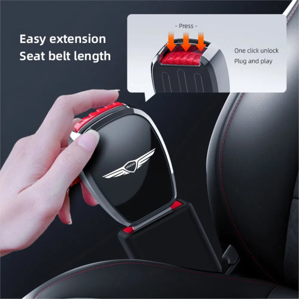 Safety Seat Belt Latch Extender - Clip Design - Signature