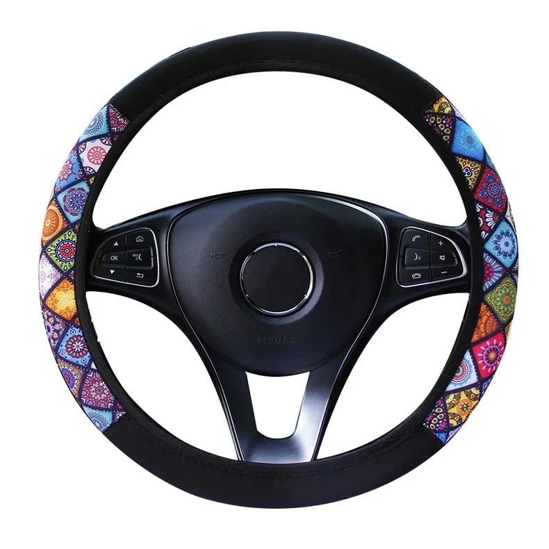 Linen Steering Wheel Wrap - Non-Slip