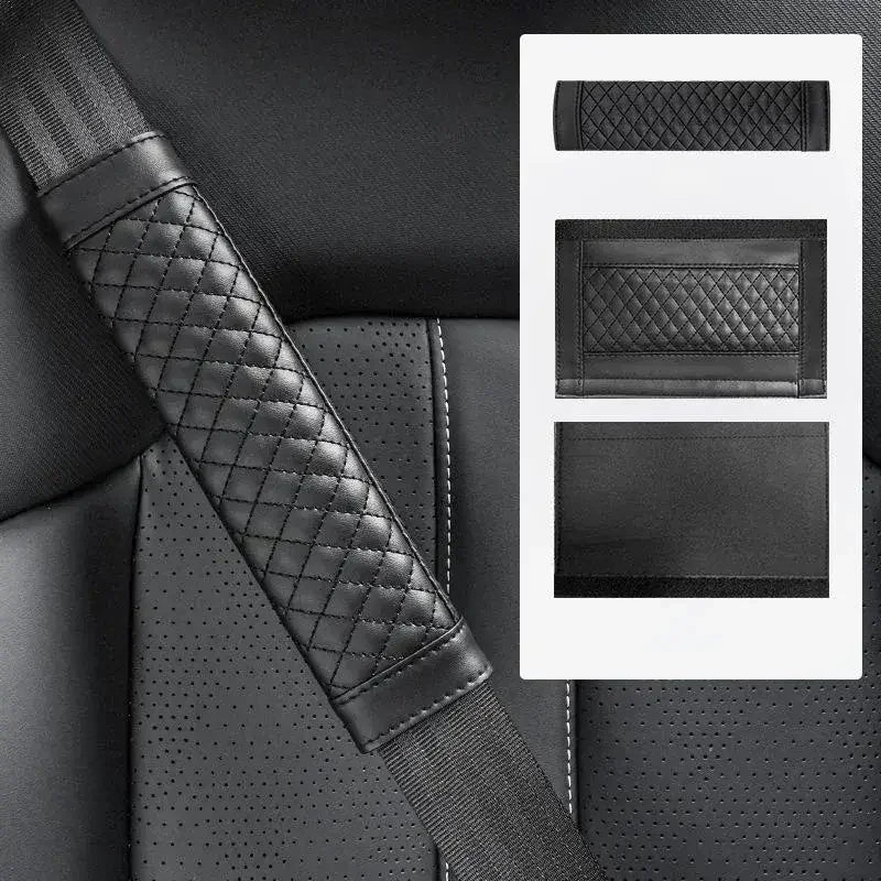 Leather Seat Belt Shoulder Pads