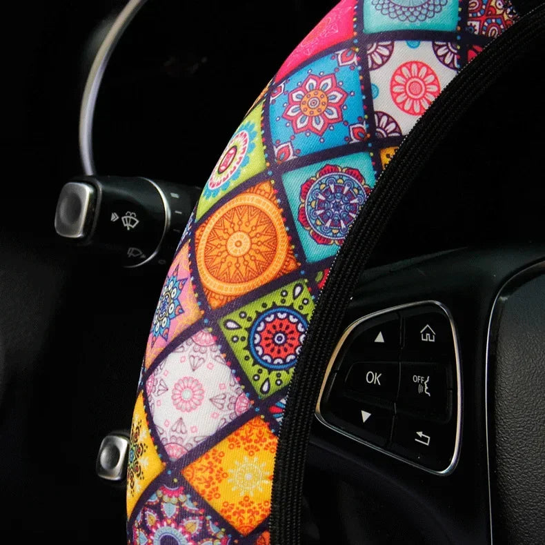 Linen Steering Wheel Wrap - Non-Slip