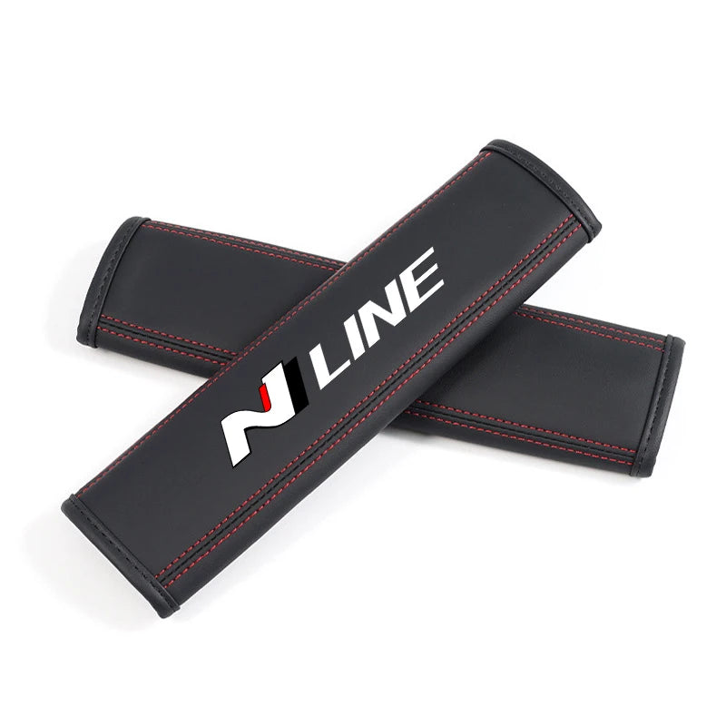 Nappa Leather Seat Belt Strap Protectors
