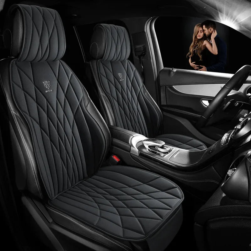 Full Set Leather Seat Protector Cover - All-Season