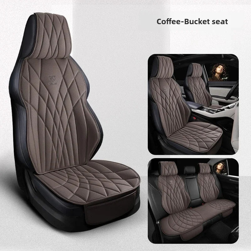 Full Set Leather Seat Protector Cover - All-Season