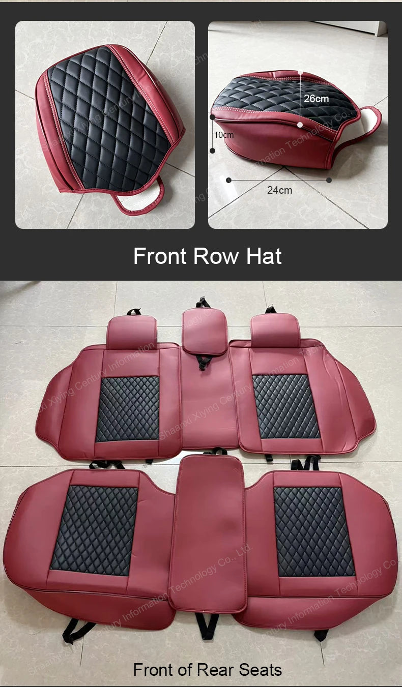 Comfort Leather Seat Cover Set - All-Season